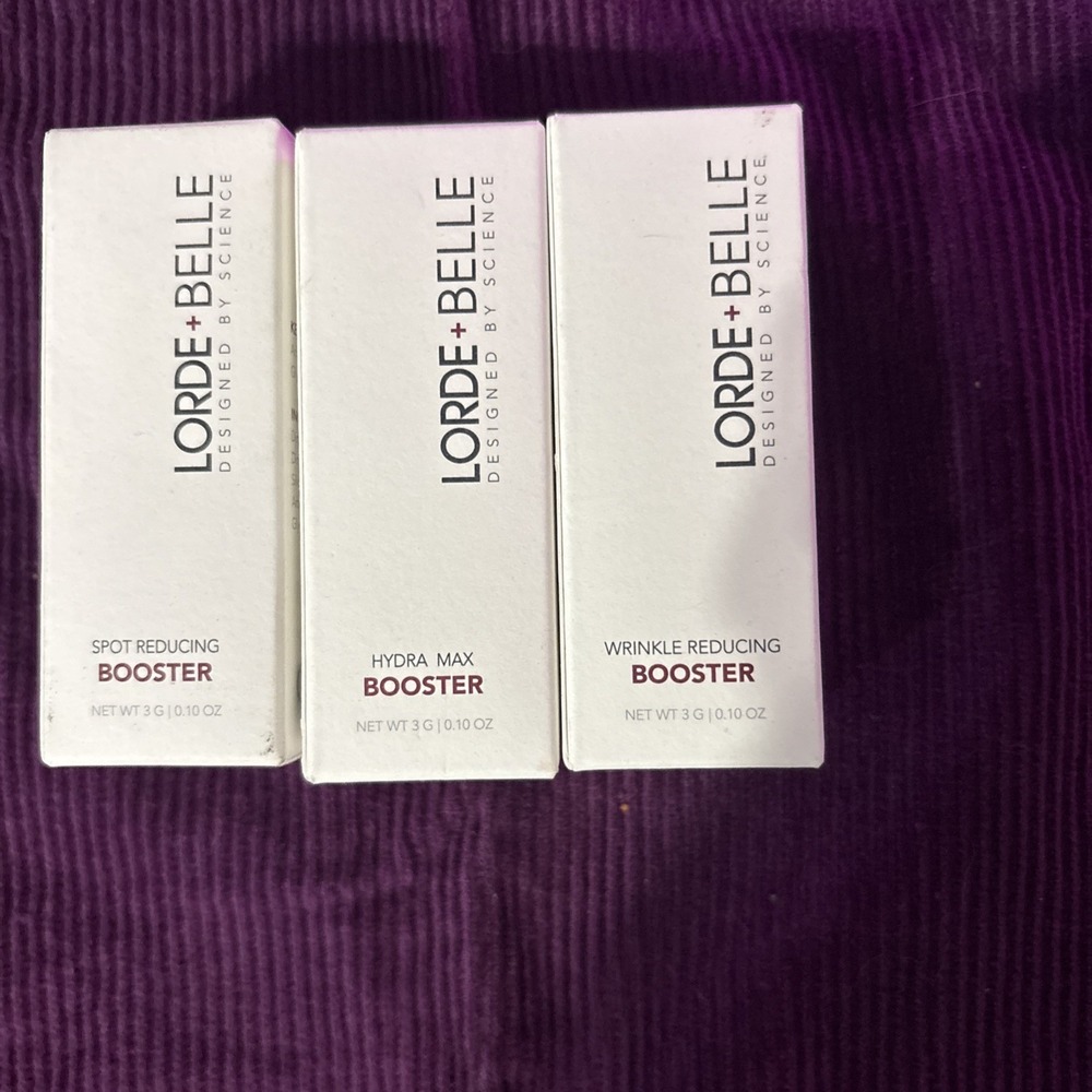 Lot of 3X LORDE +spot Reducing +hydra Max+wrinkle Reducing Booster NIB